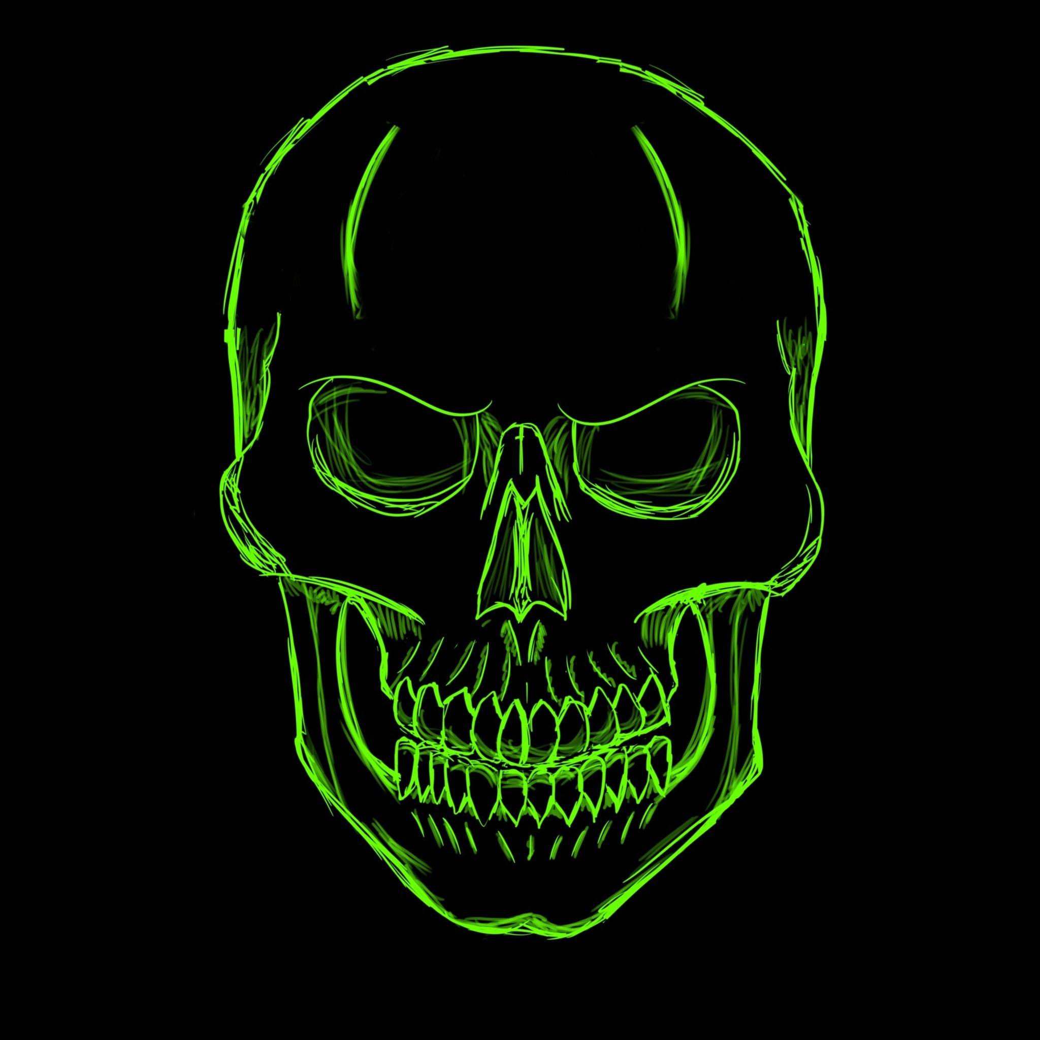 Green Skull Wallpapers Top Free Green Skull Backgrounds WallpaperAccess