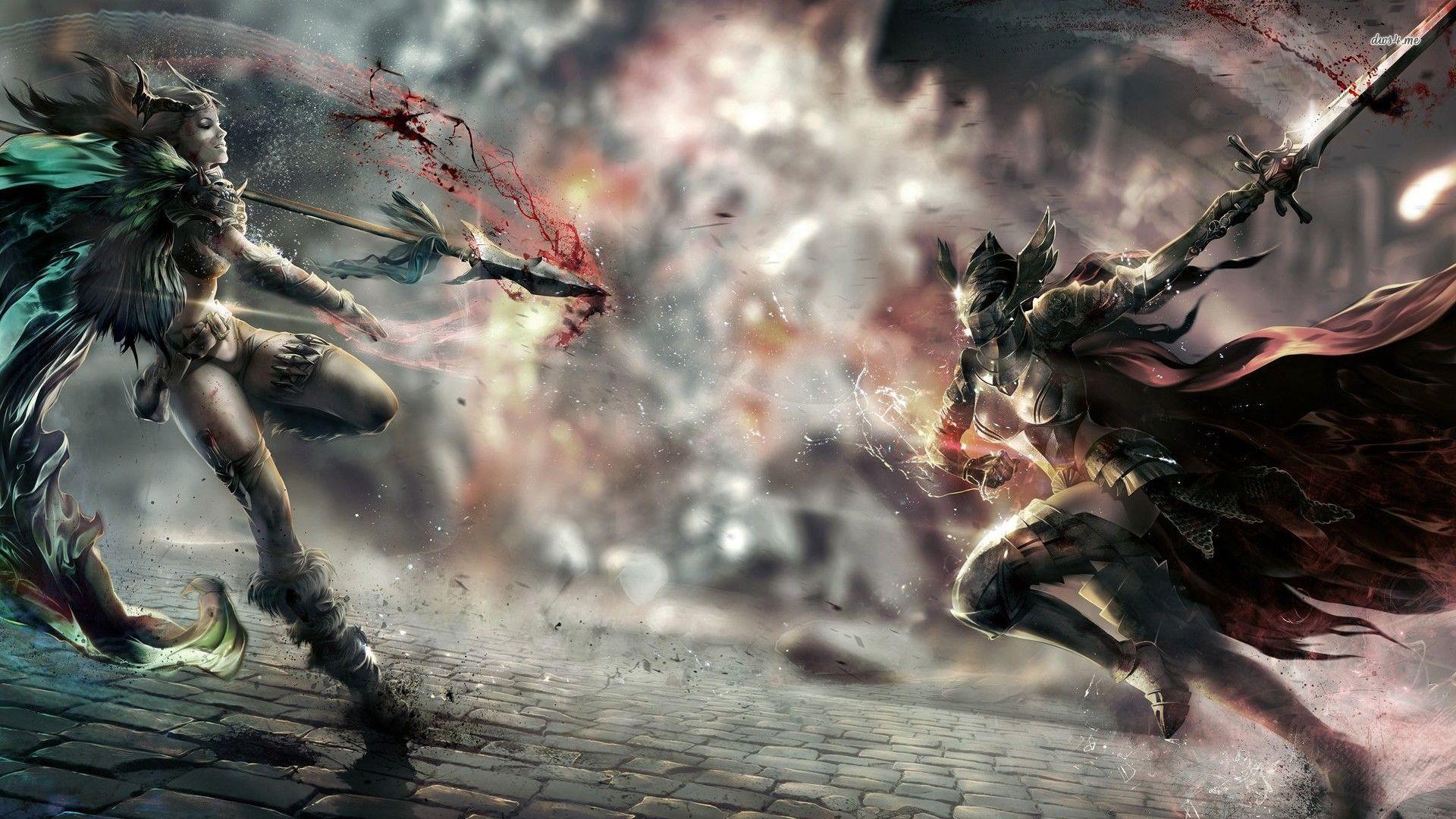 1920x1080 Woman Warrior Wallpaper