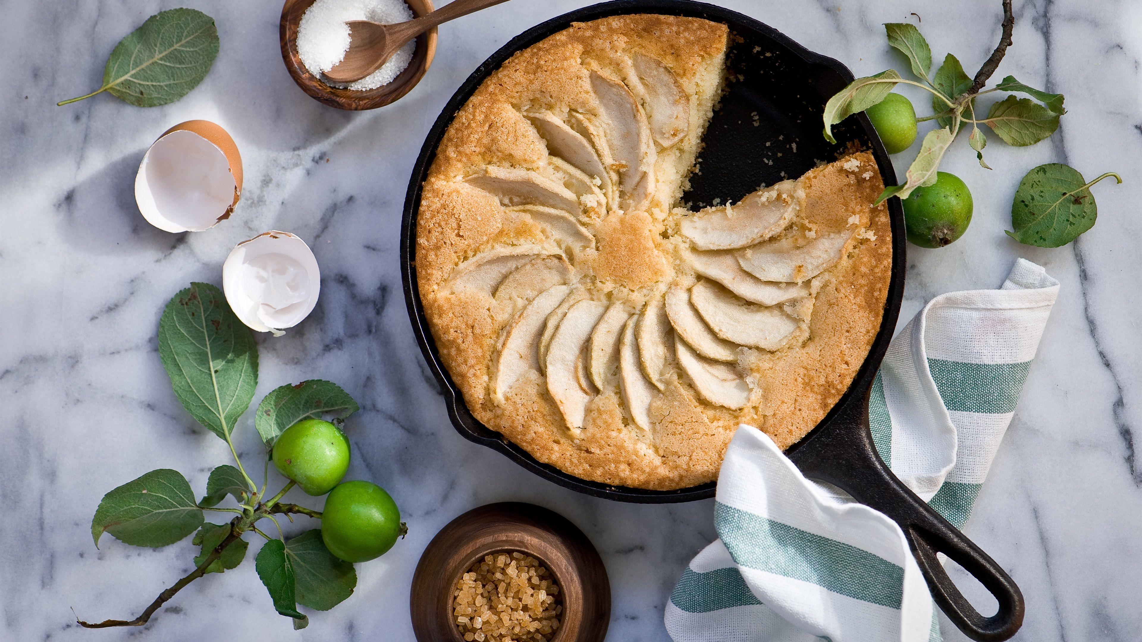3840x2160 Wallpaper Apple pie, sugar, food 3840x2160 UHD 4K Picture, Image