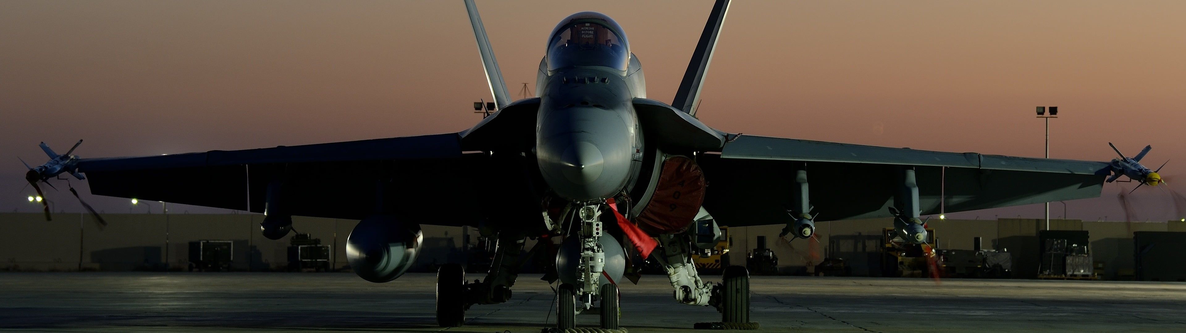 3840x1080 Hornet Military Aircraft Wallpaper