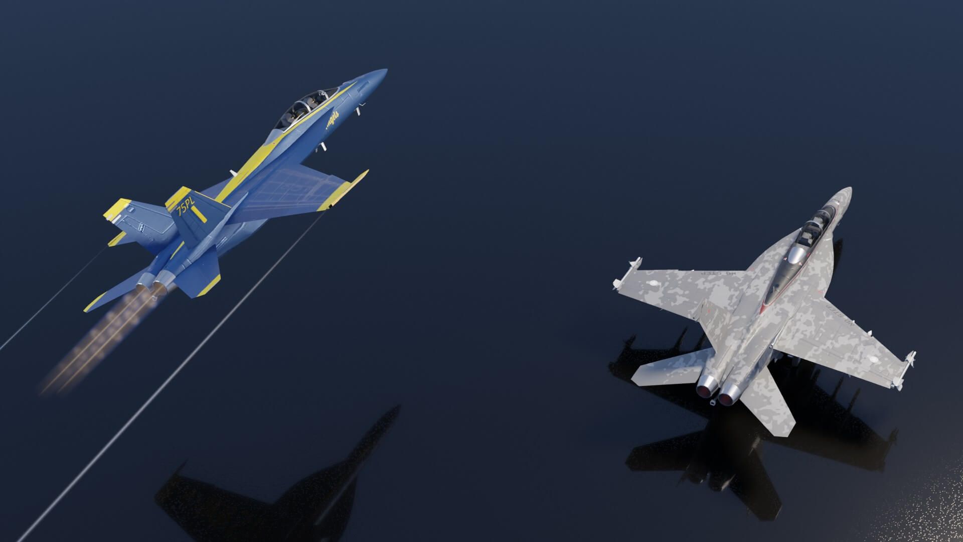 1920x1080 Super Hornet 3D Model