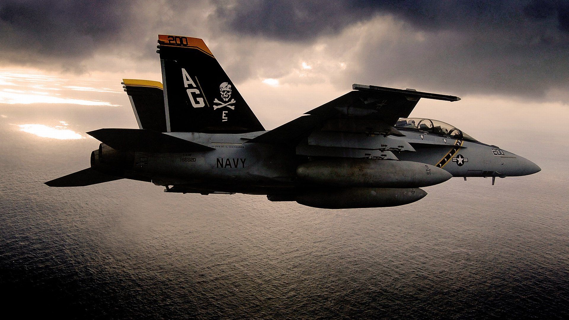 1920x1080 HD Wallpaper Of The Boeing F A 18E F Super Hornet In Action