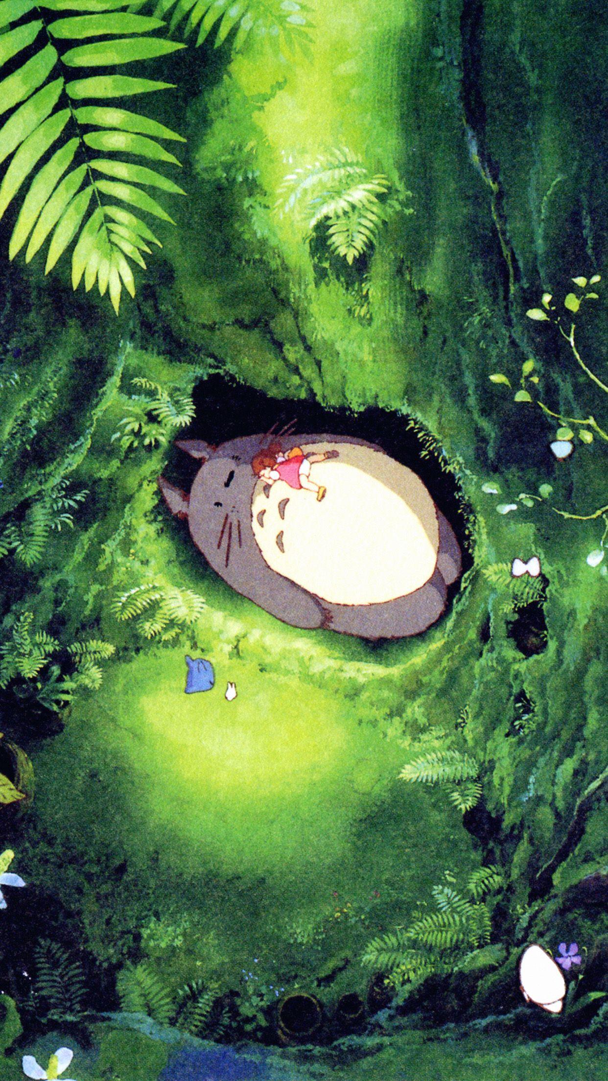 Totoro Iphone Wallpapers Top Free Totoro Iphone Backgrounds Wallpaperaccess