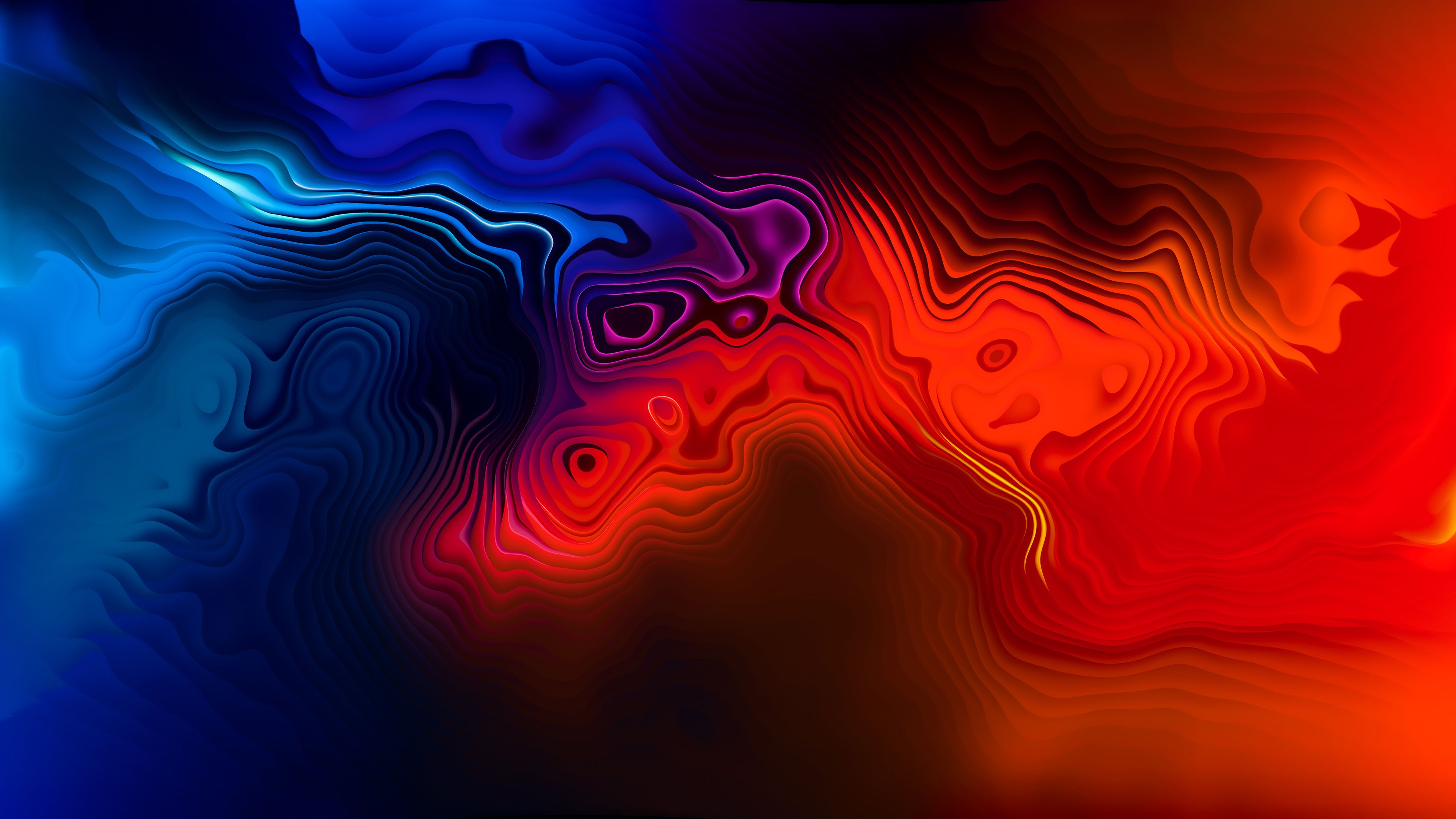 3840x2160 Three Color Mix 4K HD Abstract