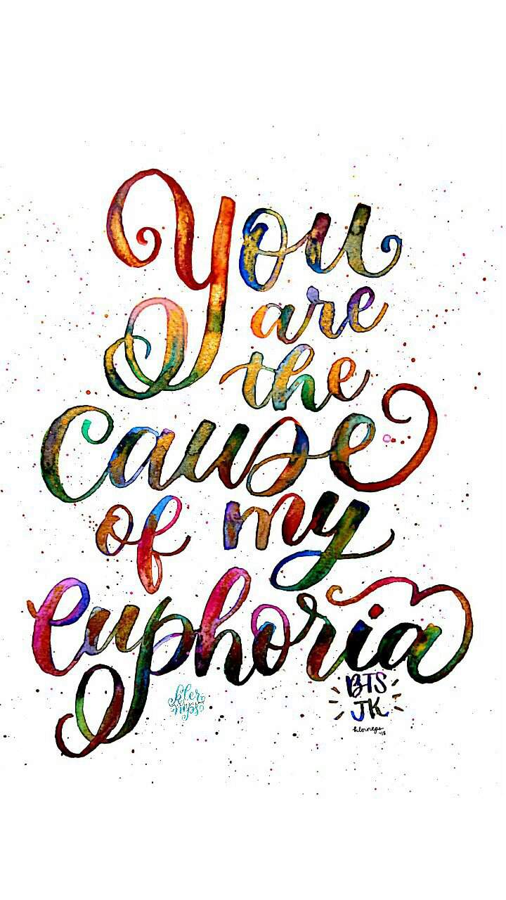 720x1280 Euphoria Wallpaper.. 3 Years of Calligraphy. ARMY's Amino