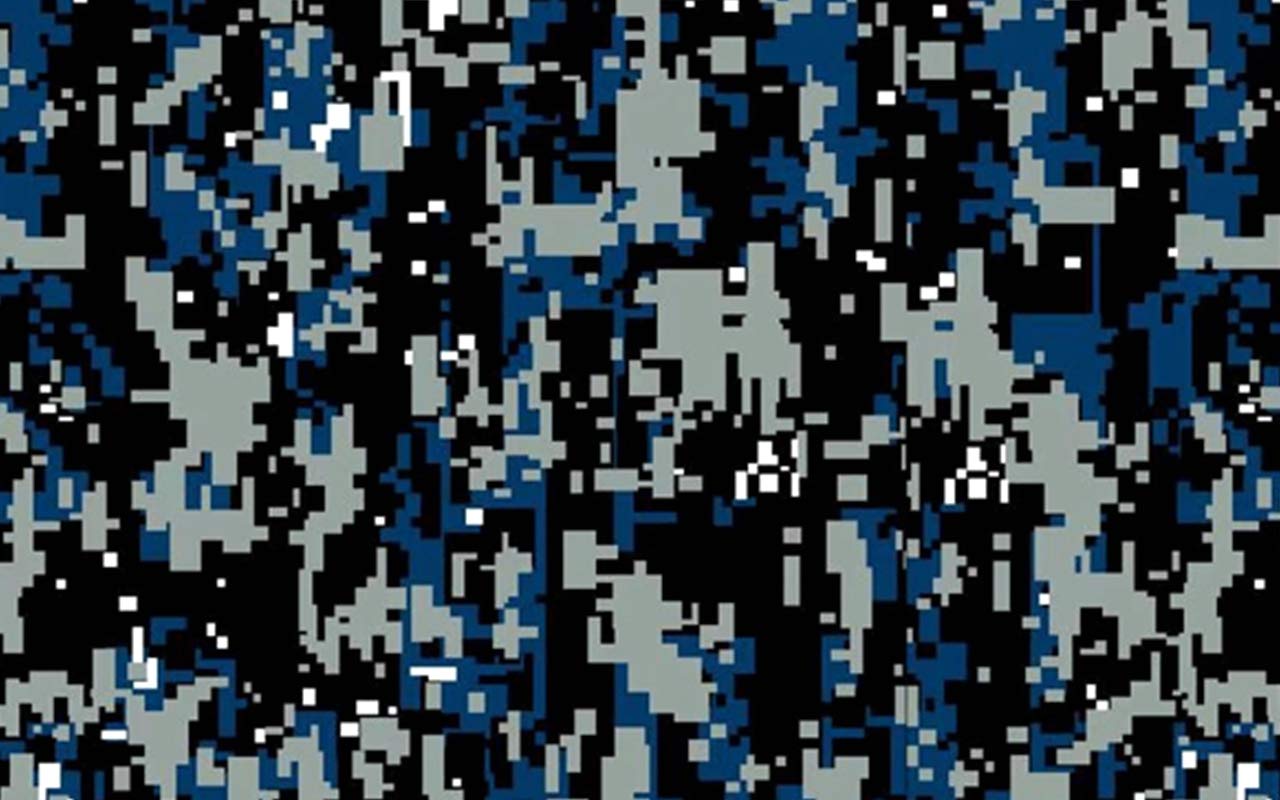 1280x800 Blue Camouflage Vinyl Car Wrap Film