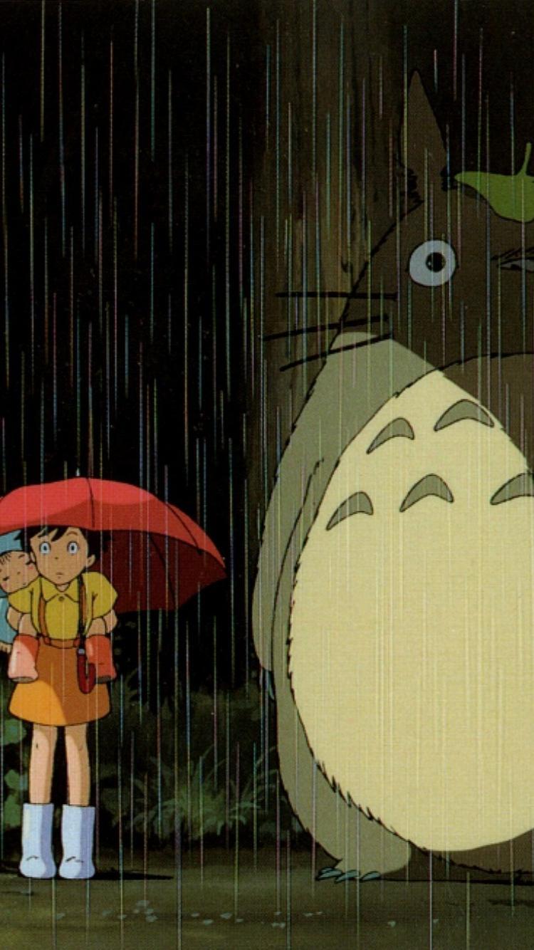 750x1334 Totoro my neighbour wallpaper