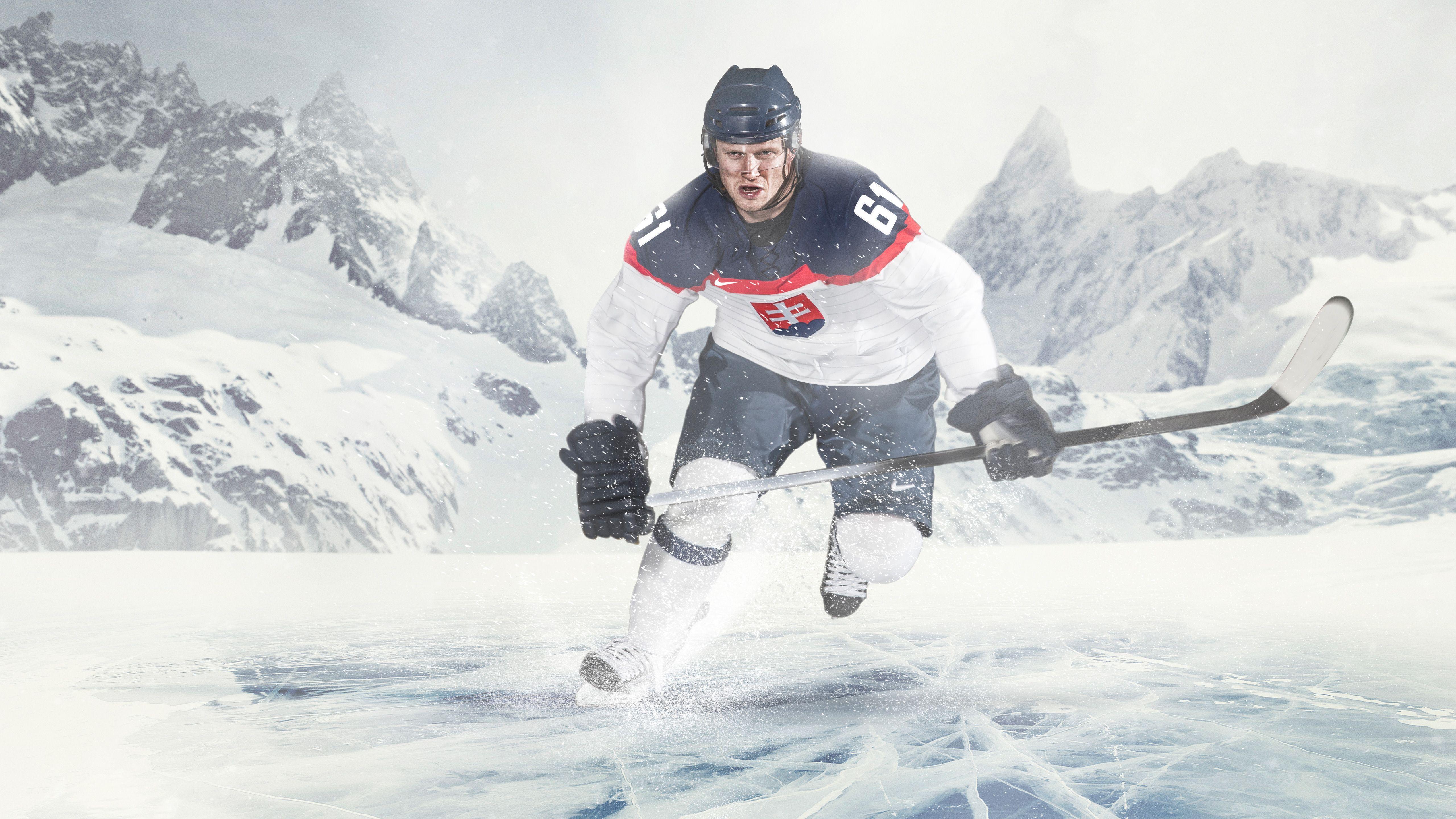 5120x2880 Wallpaper Ice Hockey, Jersey, Slovakia, Sports