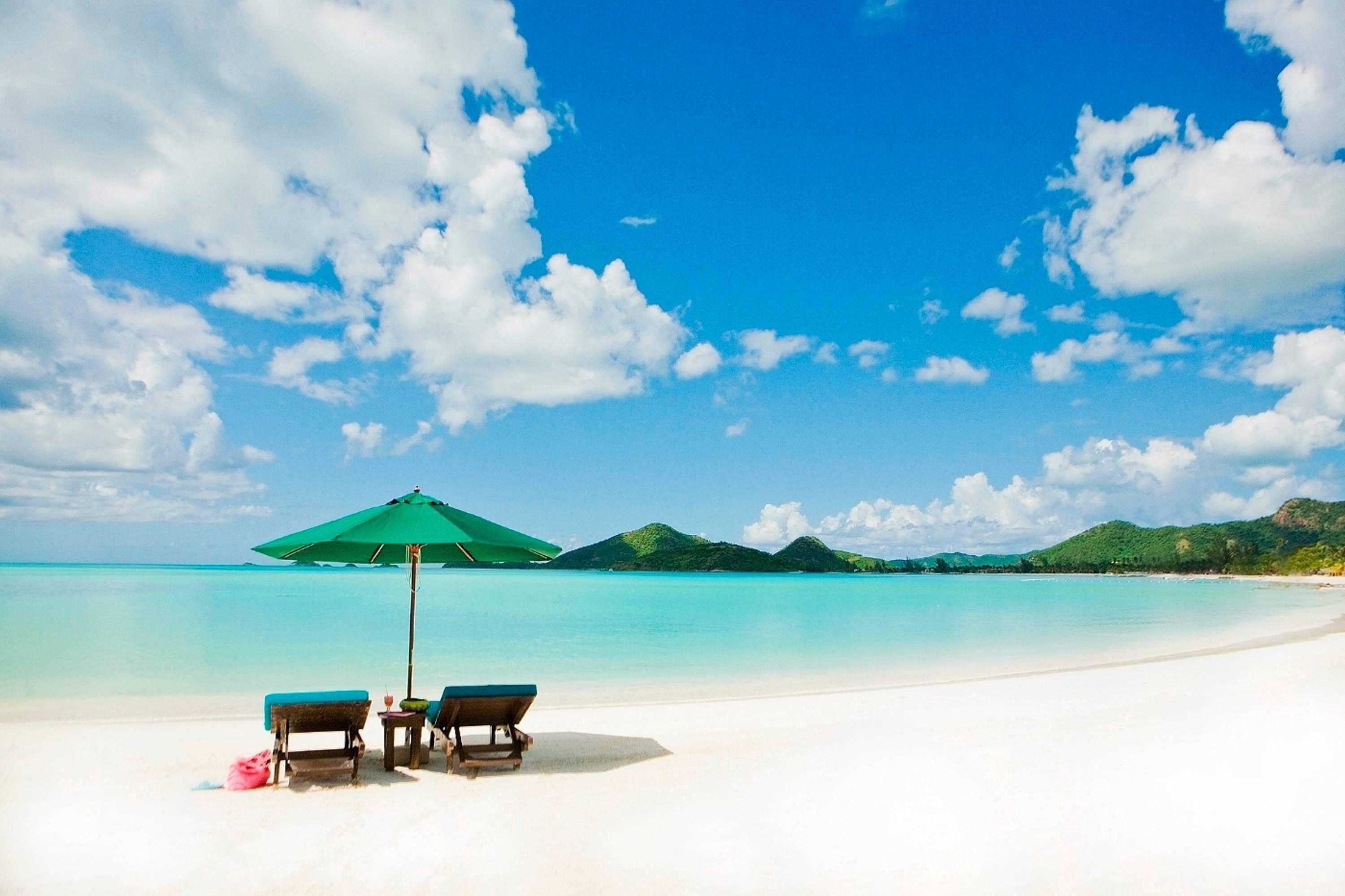 3000x1999 White Sand Beach Wallpaper background picture