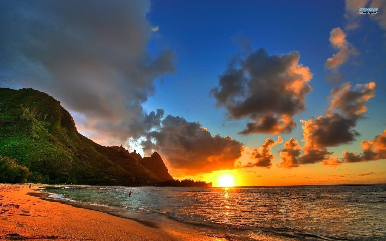 1280x800 Kauai, usa, hawaii, summer, beach, beaches wallpaper