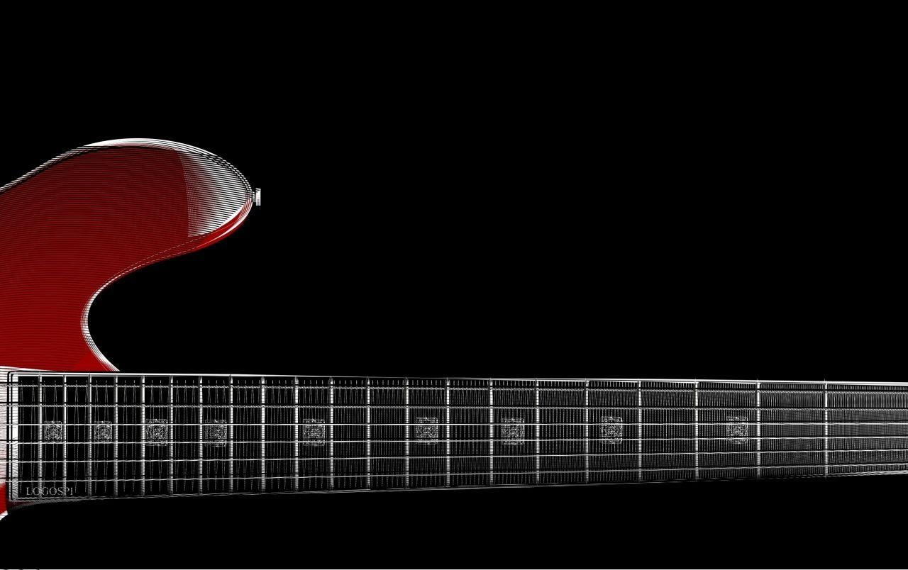 Hình nền cây đàn guitar màu đỏ zoom 1280x804.  Zoom hình ảnh kho lưu trữ guitar màu đỏ