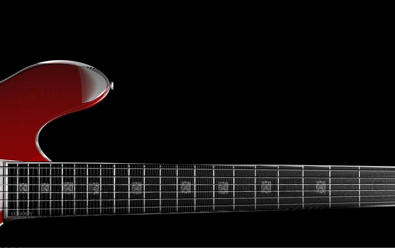 1280x804 zoom red guitar wallpaper. zoom red guitar