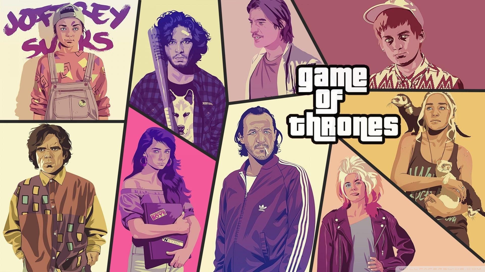 1920x1080 Game Of Thrones Grand Theft Auto Wallpaper Wallpaper