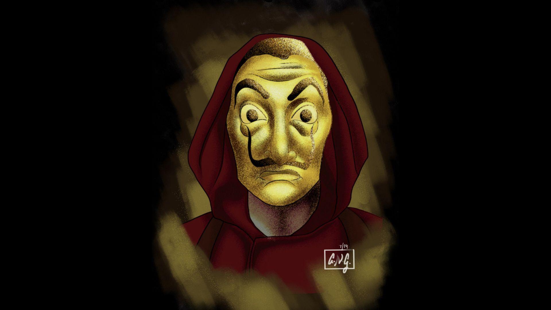 1920x1080 Dali Mask 1080P Laptop Full HD Wallpaper, HD