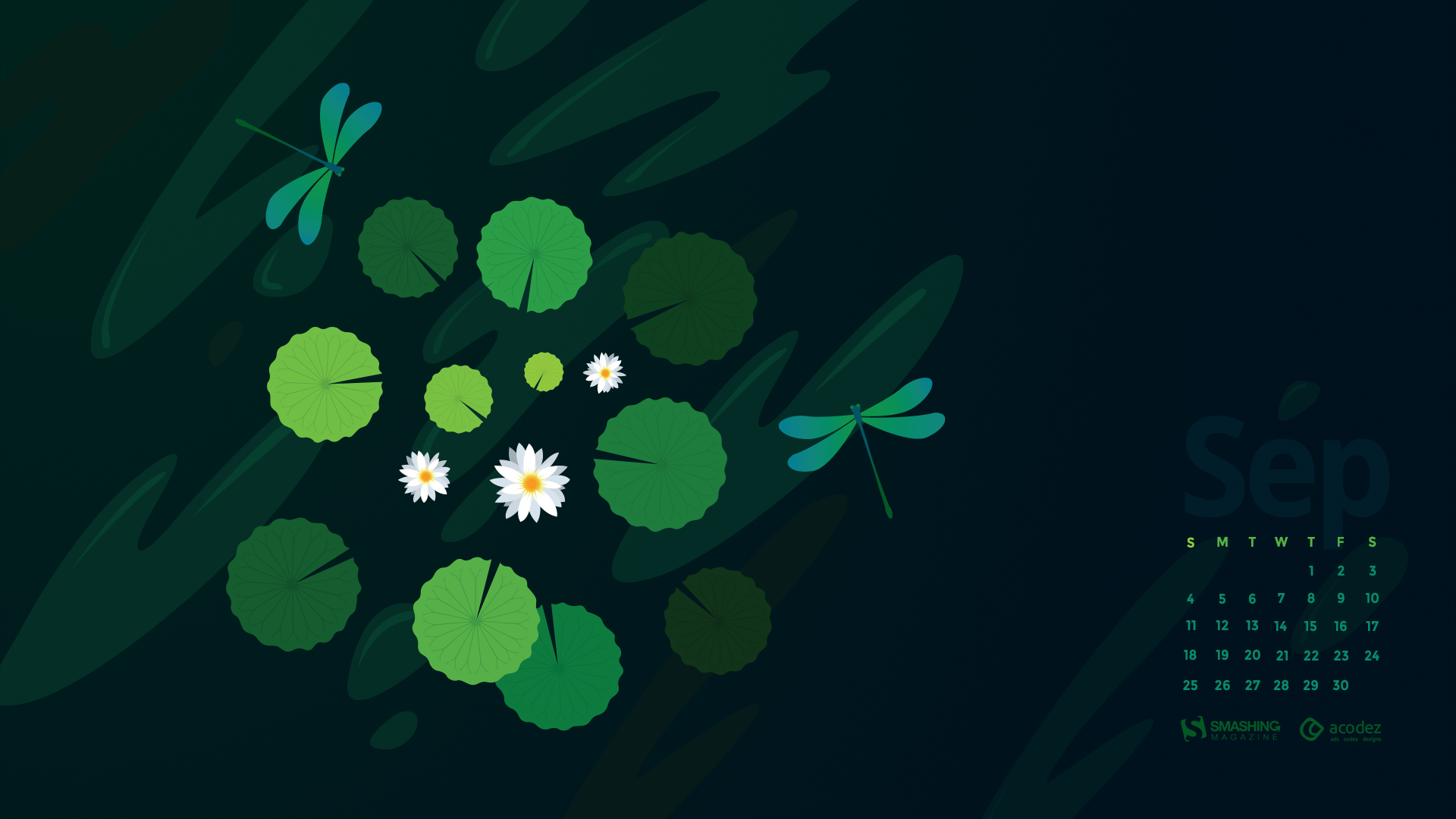 1920x1080 Desktop Wallpaper Calendars: September 2016