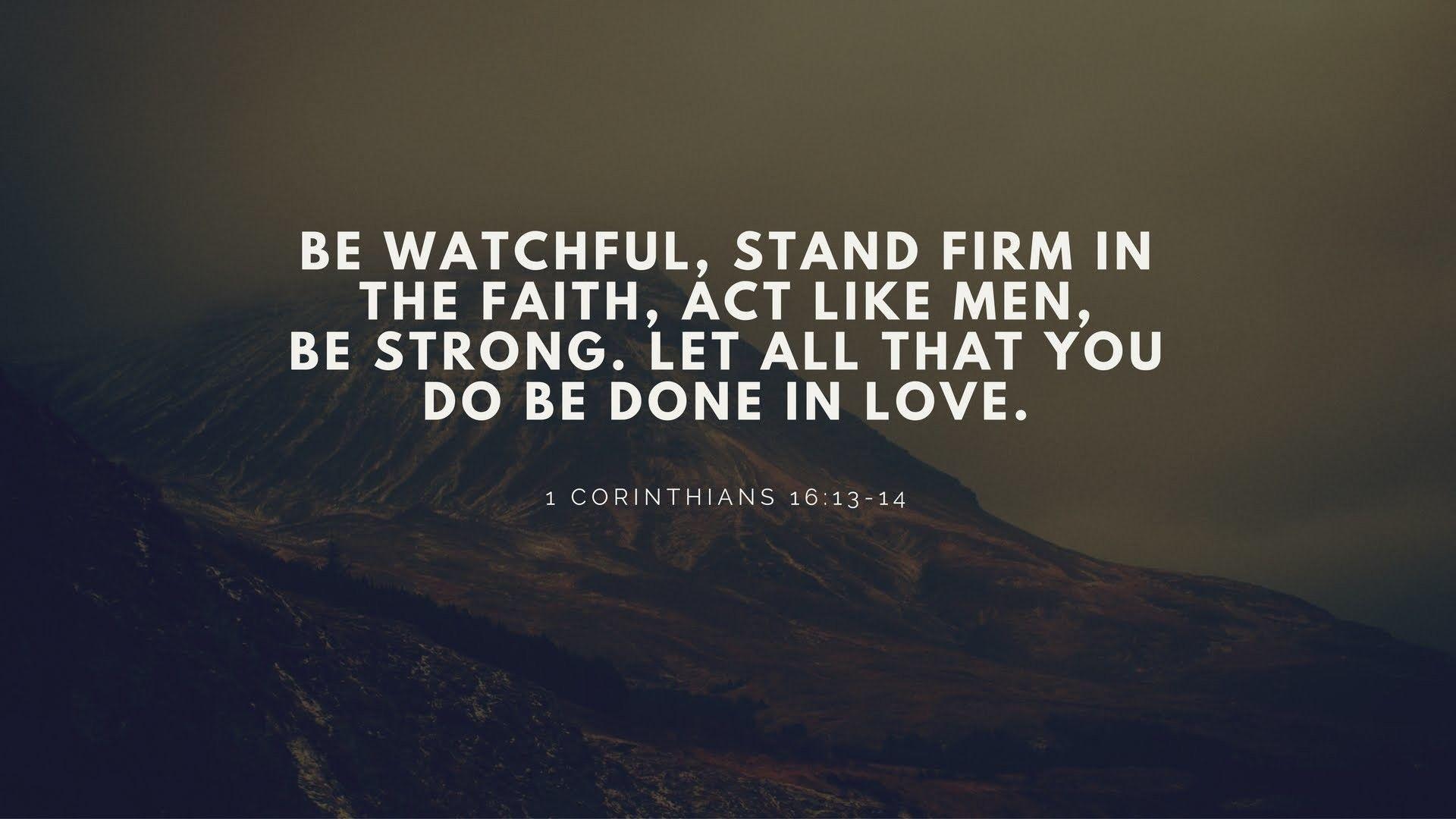Bible Verse About Strong Men