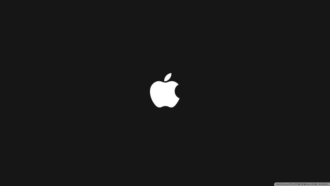 1280x720 Apple Black Wallpaper