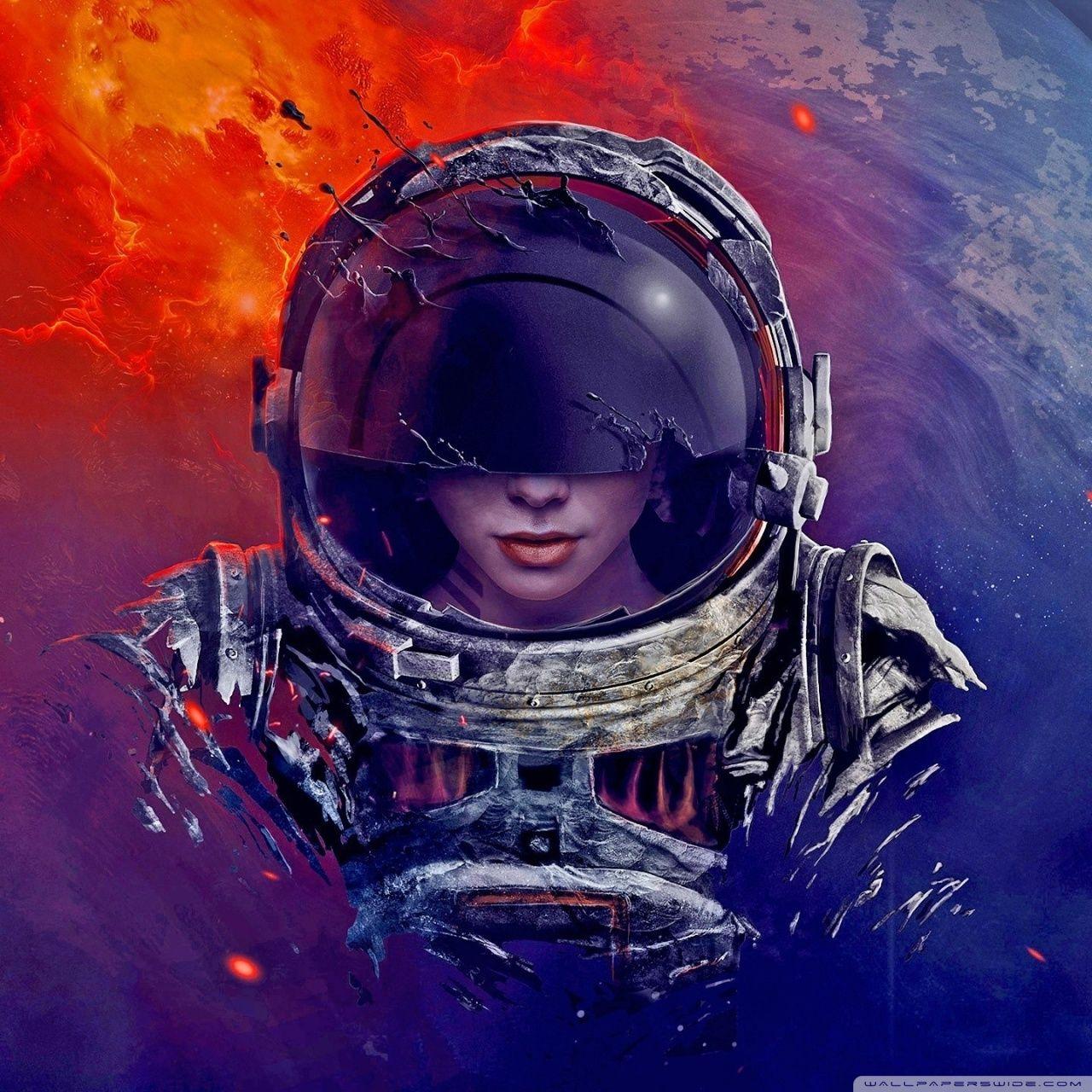 Wallpaper ID 947425  andromeda astronaut fantasy galaxy 1080P art  free download