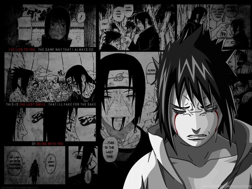 1024x768 Naruto Shippuden Uchiha Itachi Uchiha Sasuke Manga Wallpaper. Desktop Background