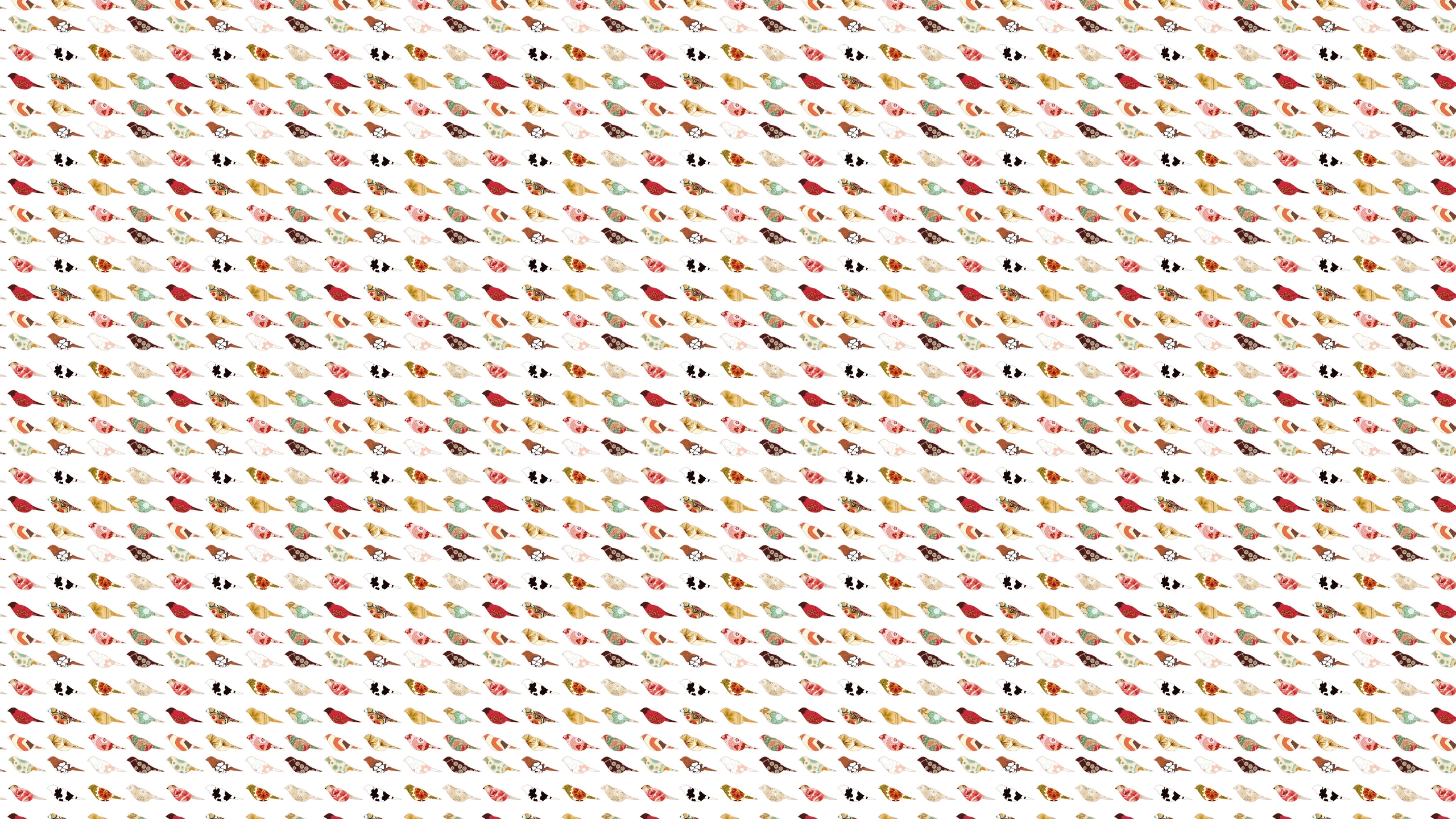 2560x1440 Vintage Birds Desktop Wallpaper