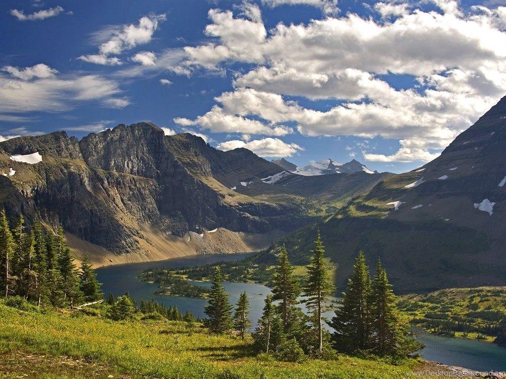 1024x768 Lake Mcdonald Glacier National Park Montana Wallpaper