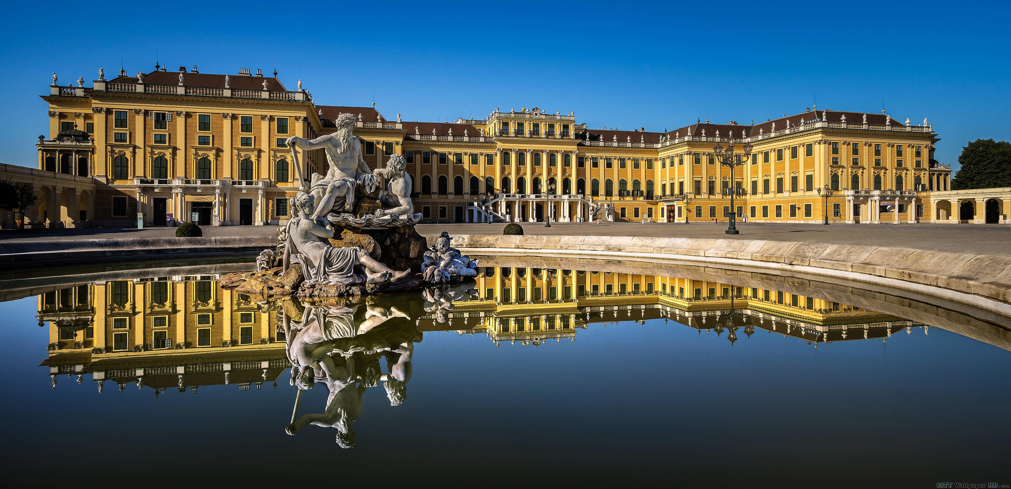 4096x1982 Schonbrunn Palace wallpaper. See cityscapes for your desktop