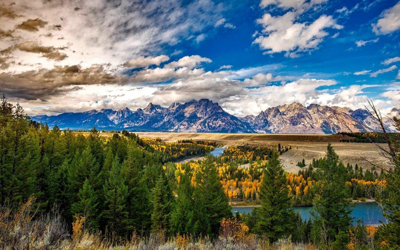 1280x800 Charming Grand Teton Wyoming wallpaper. Charming Grand