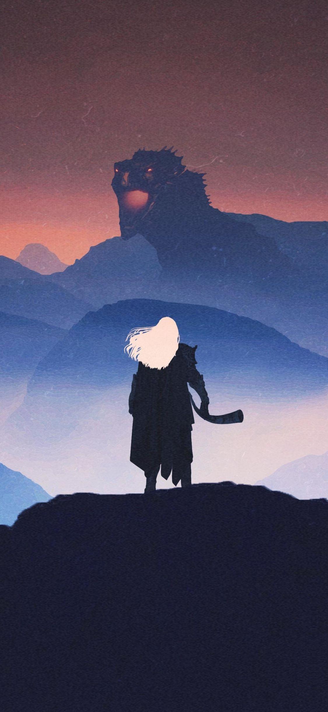 1125x2436 Download 1125x2436 wallpaper aegon, the conqueror, dragon