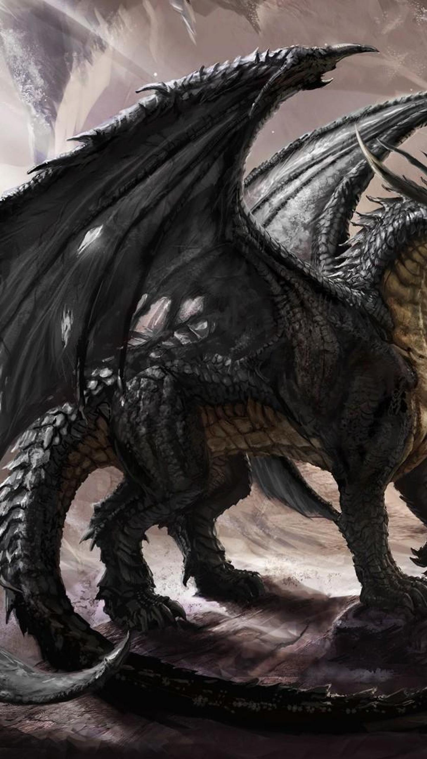 1440x2560 Artwork Fantasy art Dragon HD Wallpaper, Desktop Background