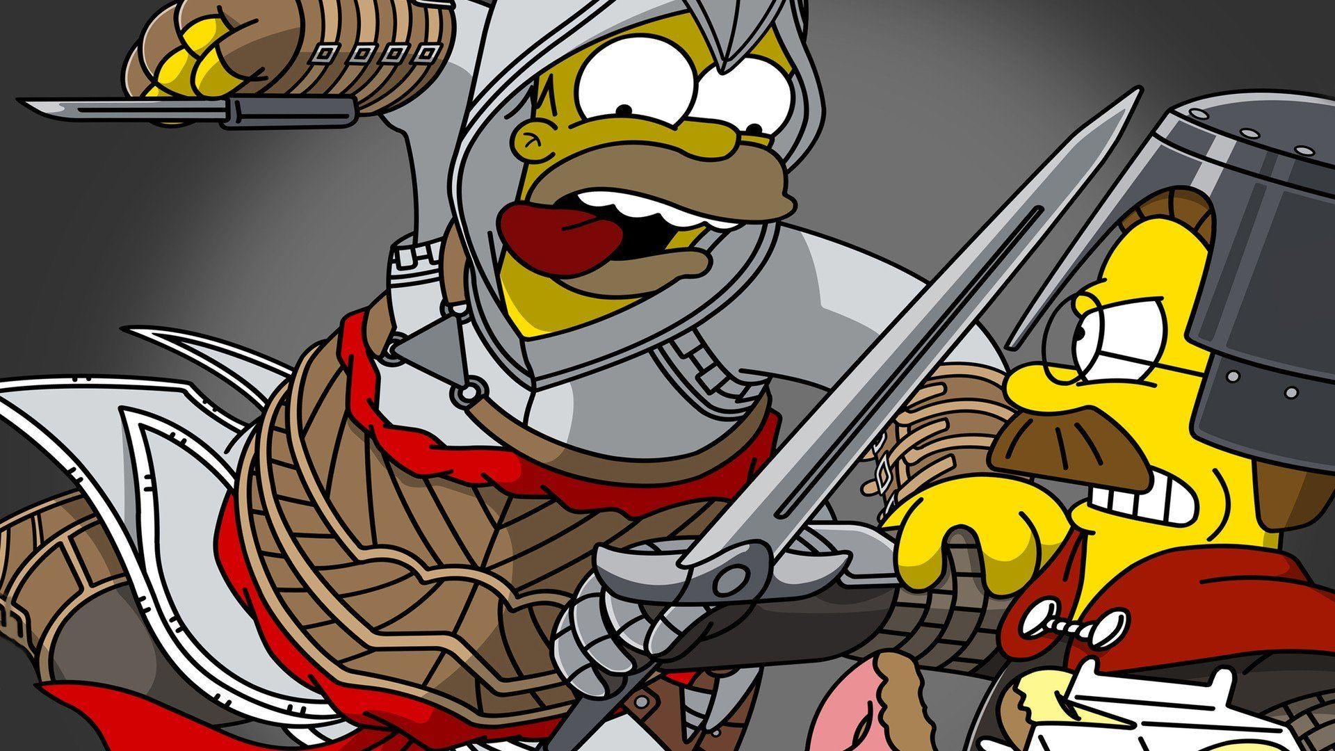 1920x1080 Homer simpson and ned flanders HD wallpaperx1080