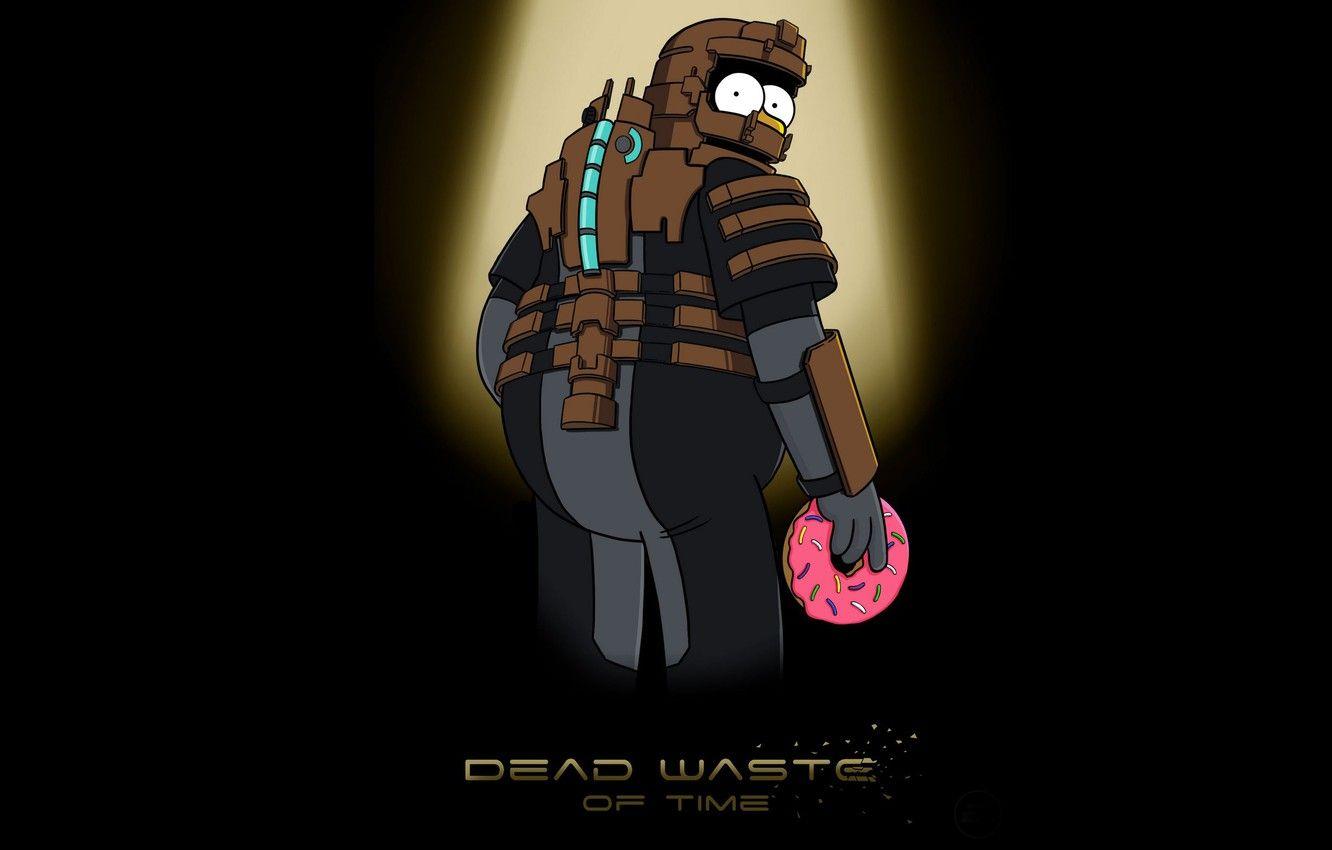 1332x850 Wallpaper The simpsons, Figure, Homer, Simpsons, Art, Dead Space