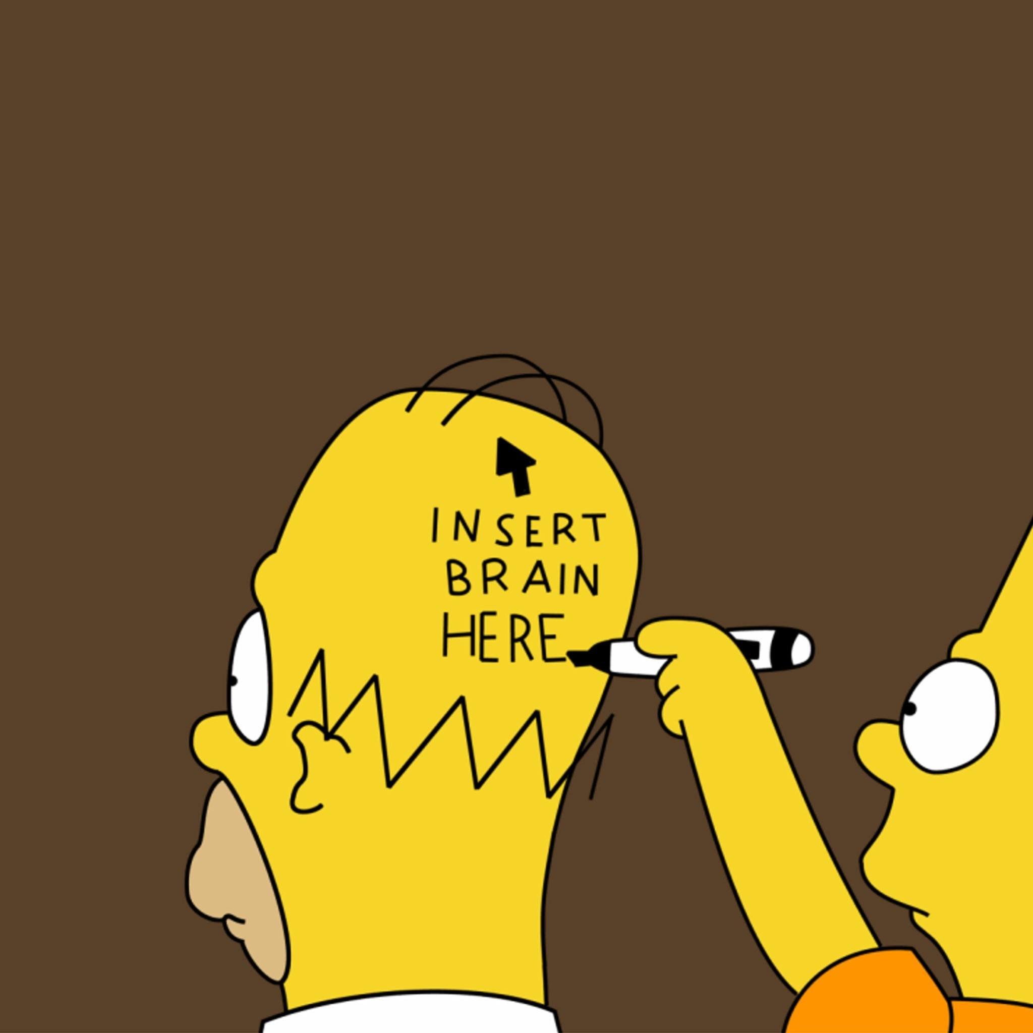 2048x2048 Best Simpsons Wallpaper iPhone