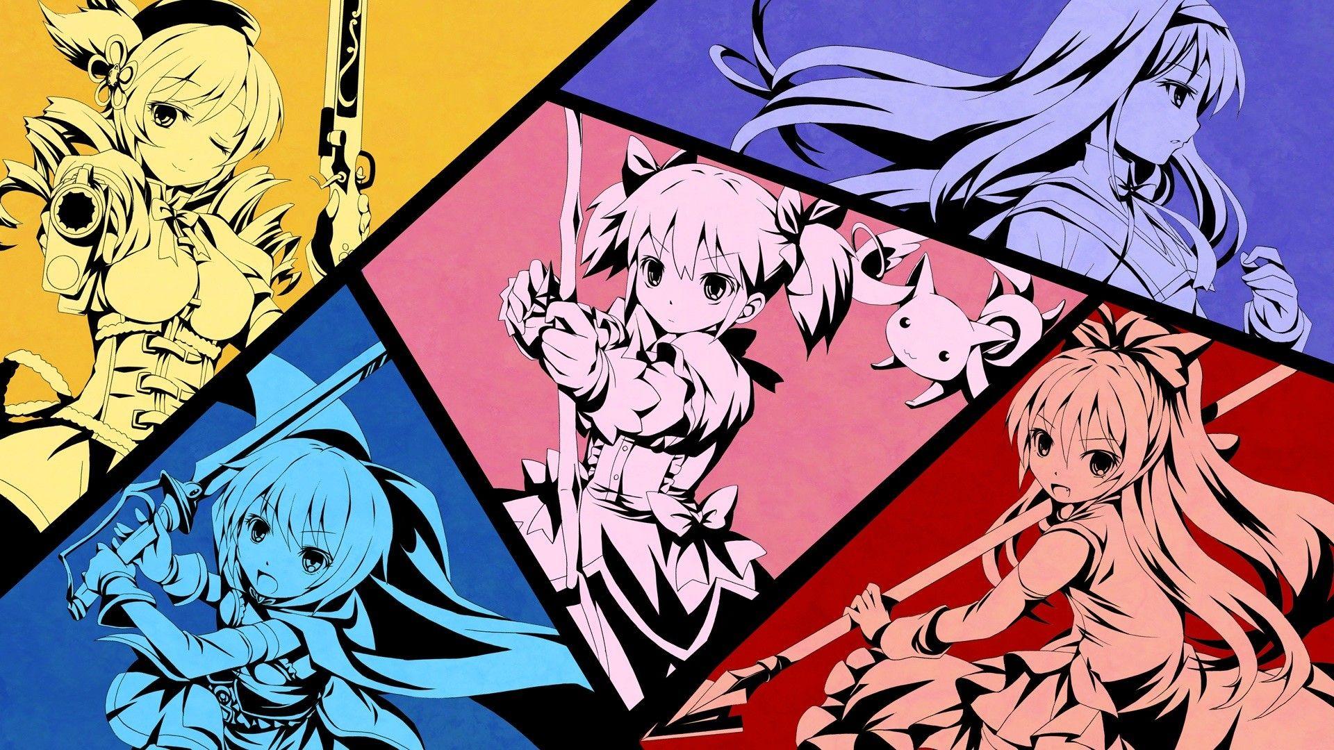 Desktop Wallpapers Mahou Shoujo Madoka Magica Anime 1920x1080