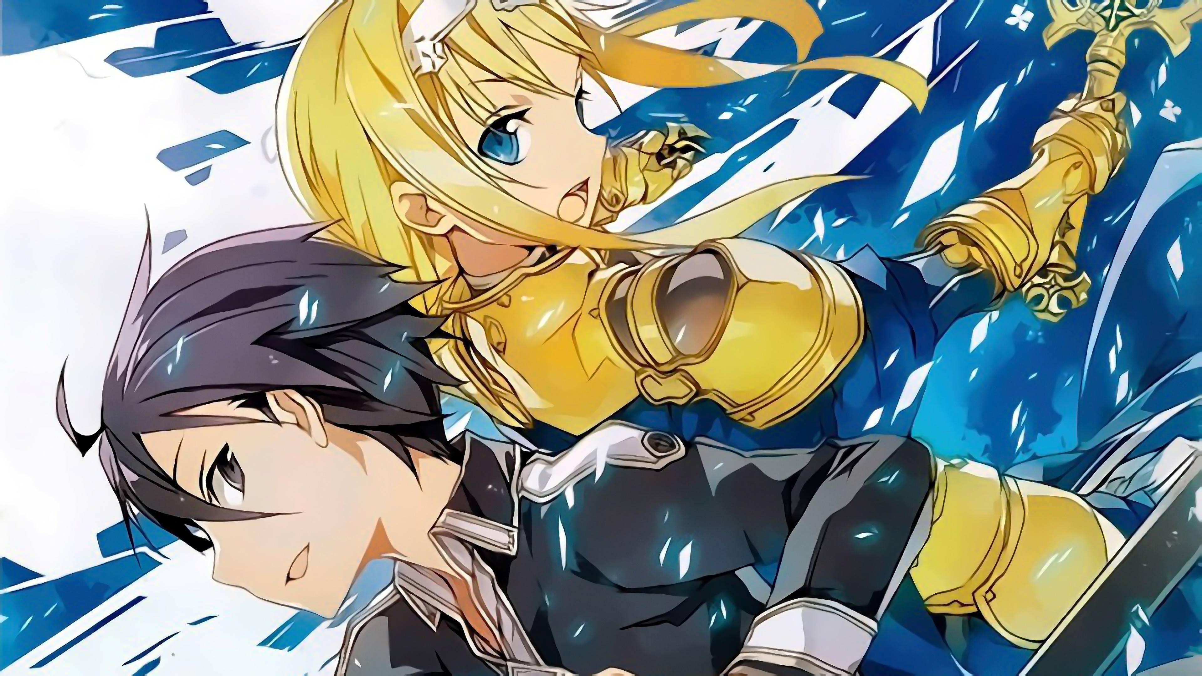 3840x2160 Kirito và Alice Sword Art Online: Alicization 4K