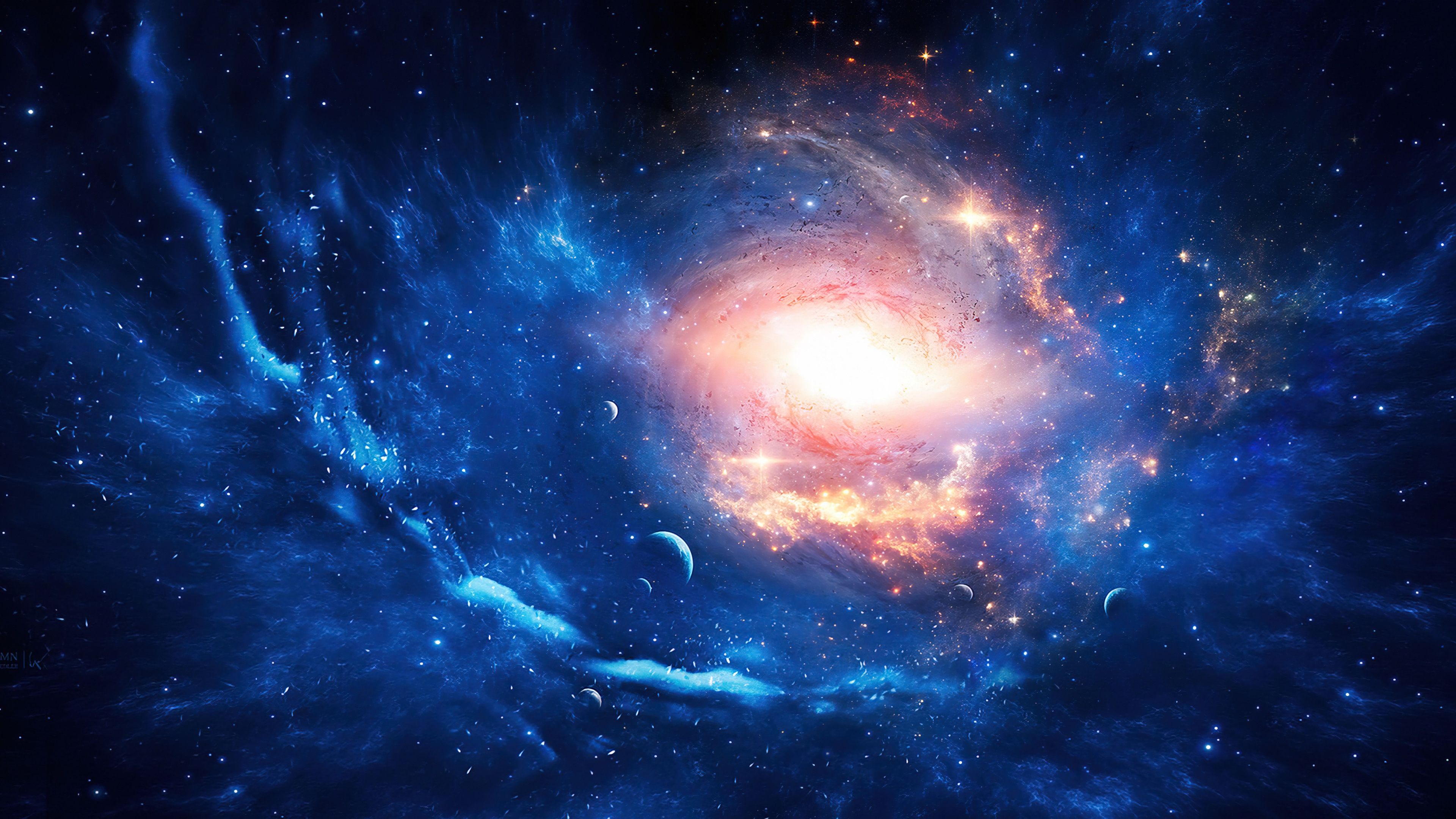 3840x2160 Wallpaper the sun, space, stars, space