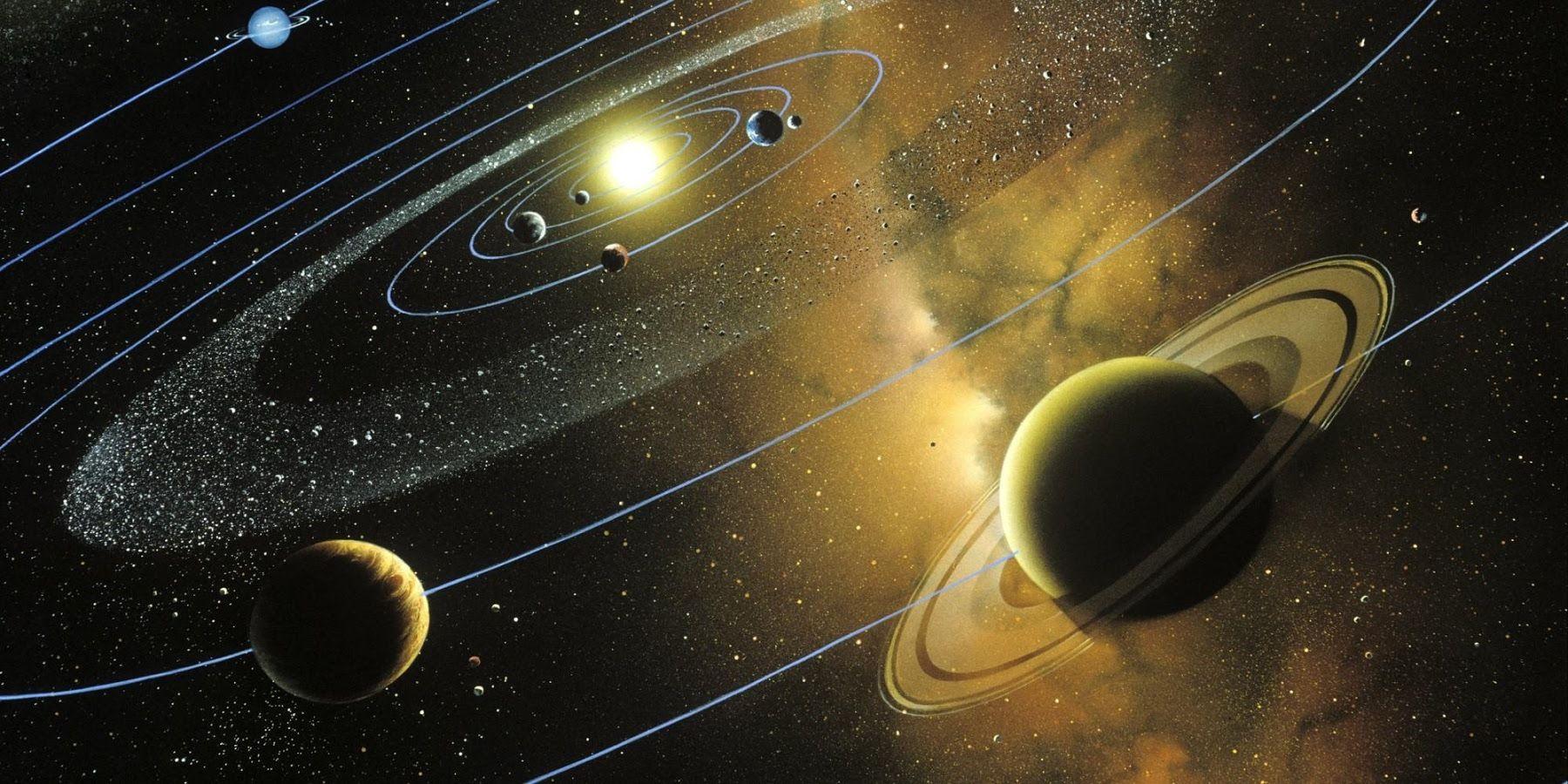 1800x900 Wallpaper HD Solar System