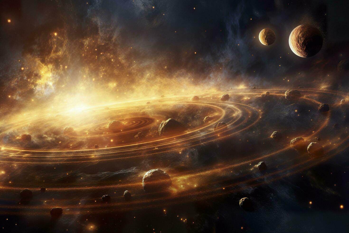 1470x980 3D Solar System , Image