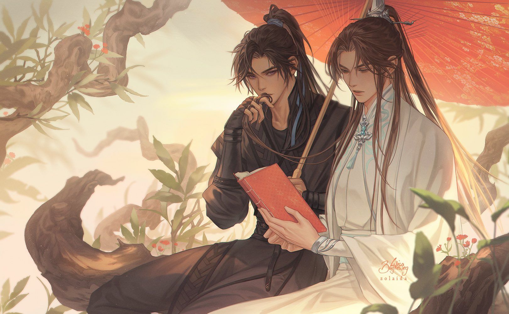1621x1000 RanWan He Ta De Bai Mao Shizun Anime Image Board