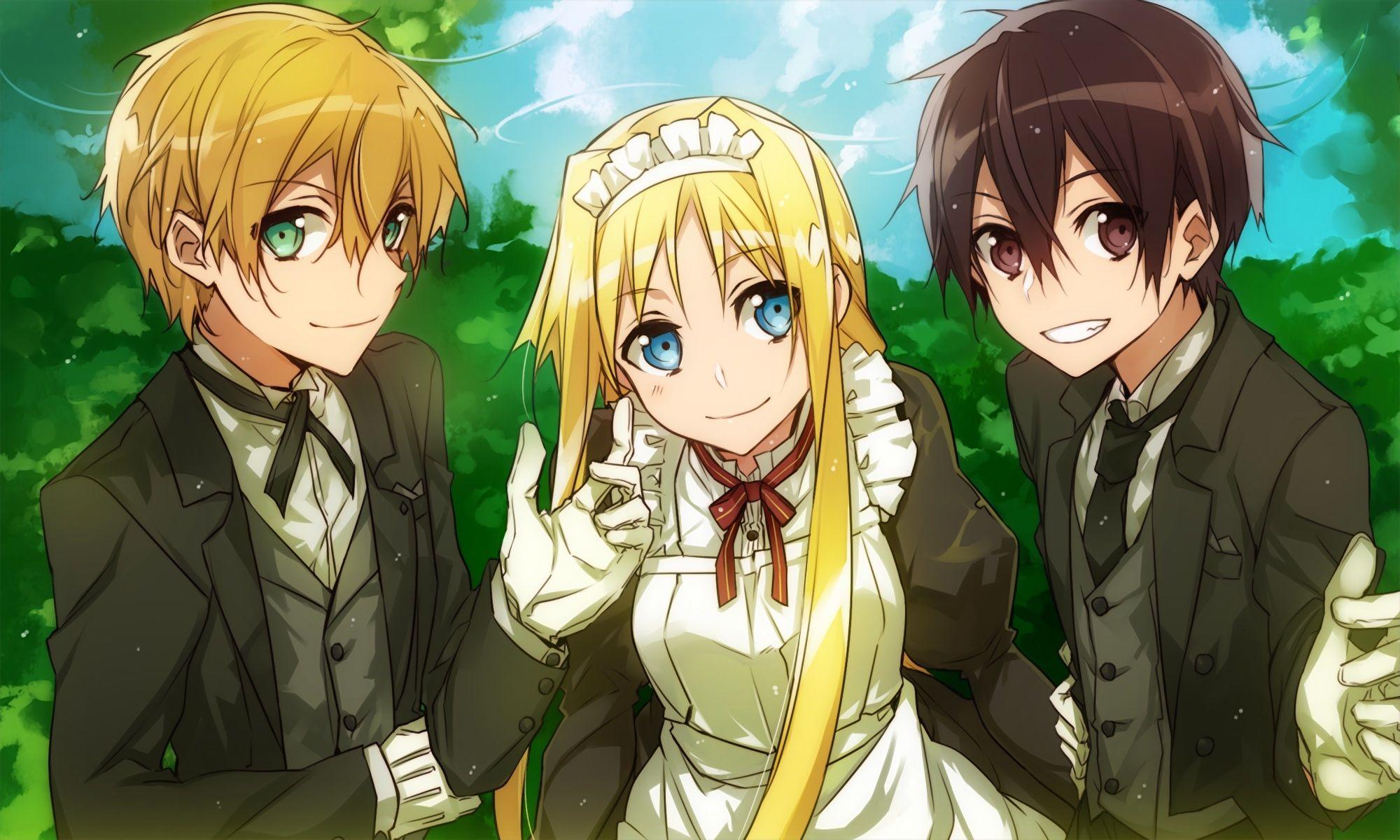 2000x1200 Download 2000x1200 Sword Art Online, Eugeo, Kirito, Alice