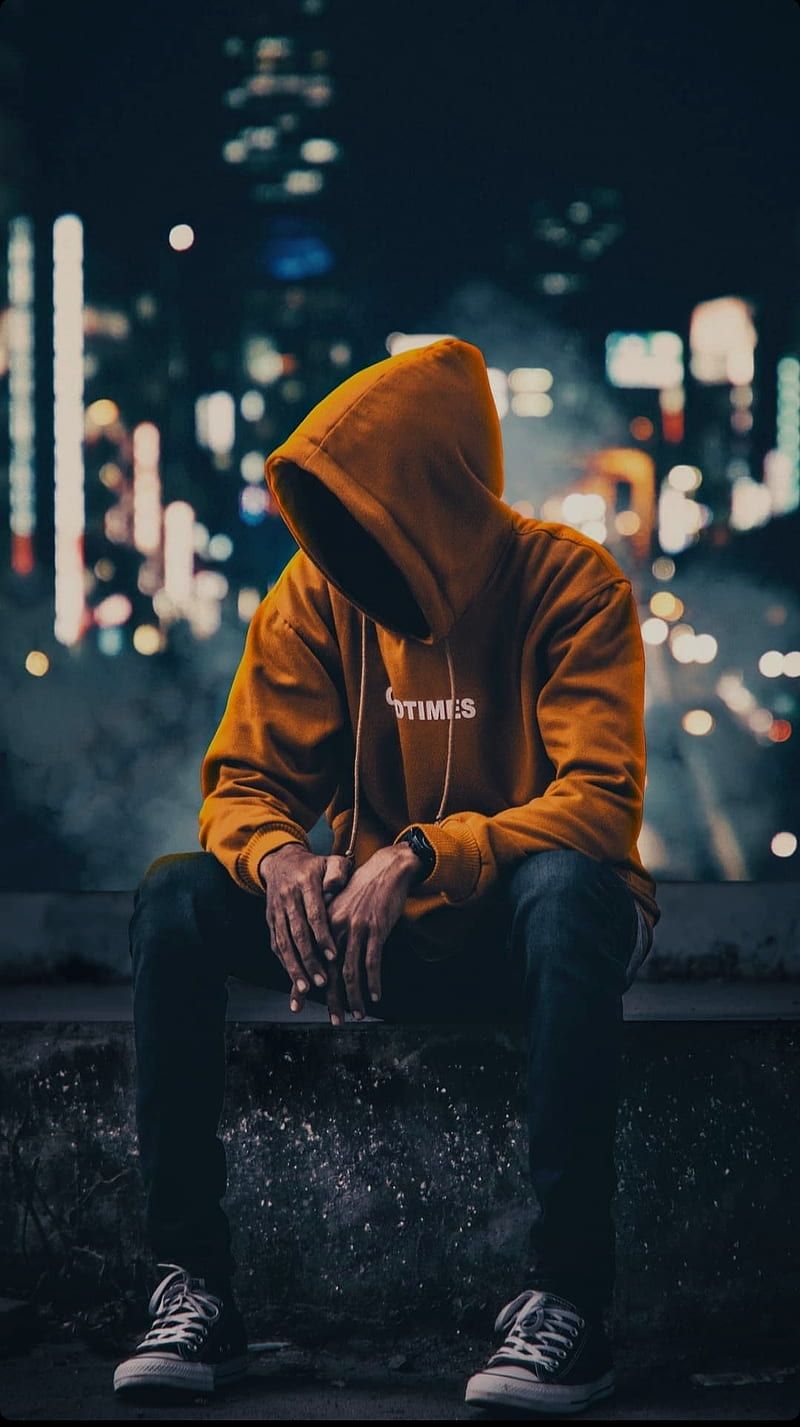 800x1427 Man, alone, dark, HD phone wallpaper