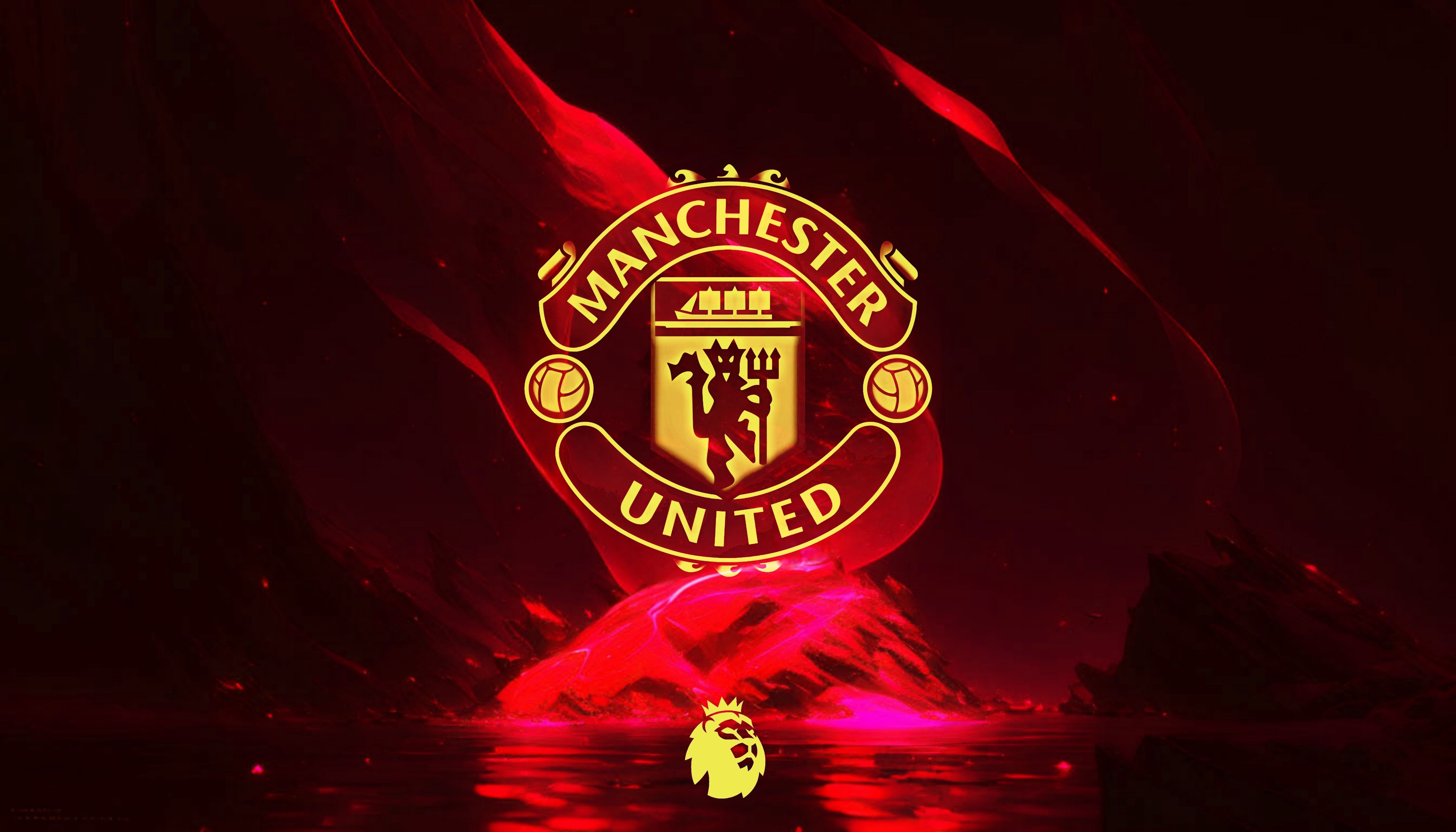 4096x2341 Inferno: Manchester United FC by Z A Y