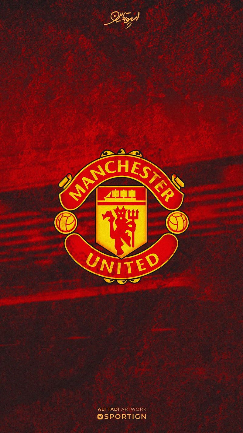 800x1422 Manchester United FC, football, logo