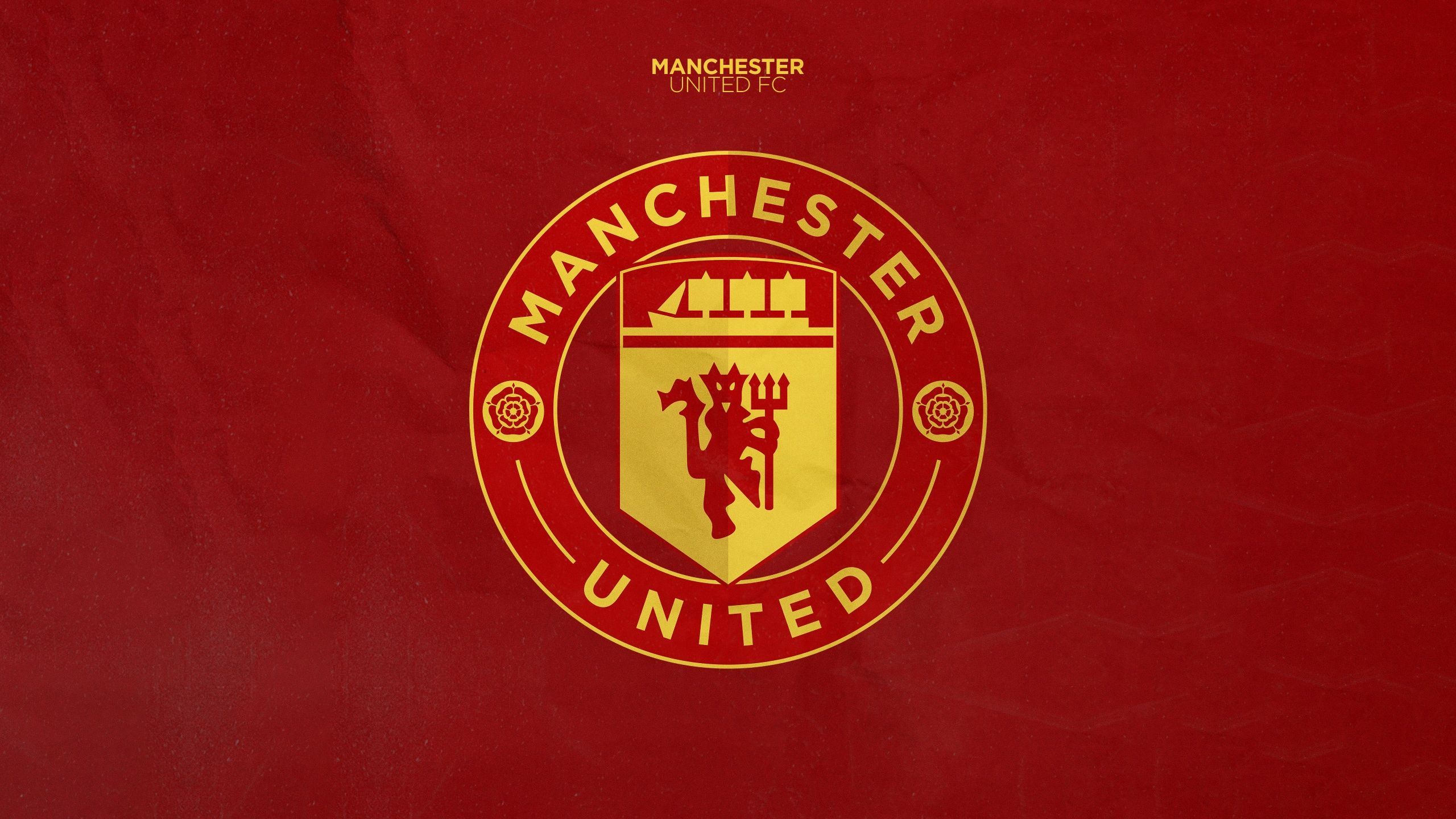 2560x1440 Wallpaper 4K, Football club, Red background
