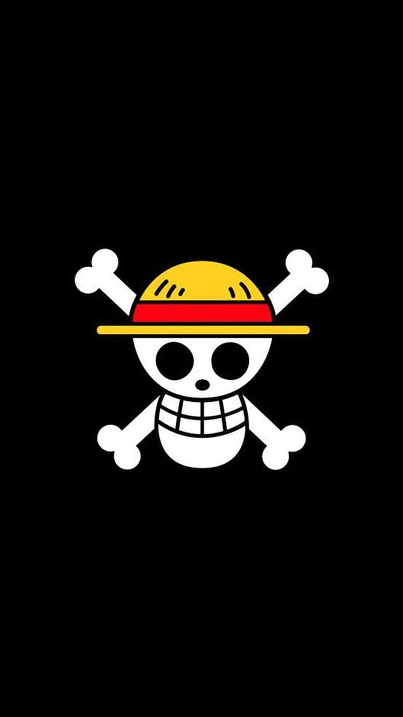 800x1422 One piece, logo, straw hat, pirates