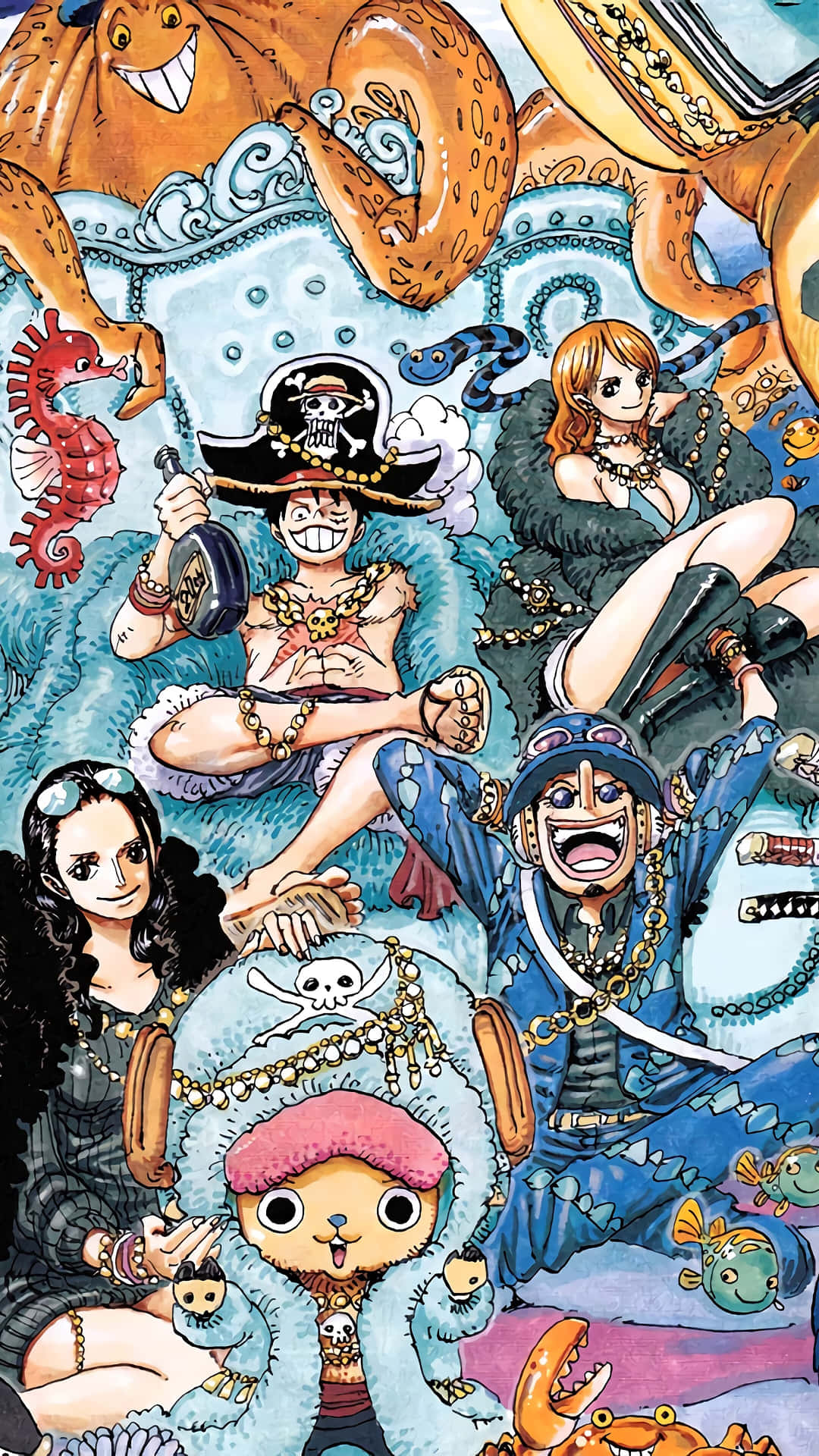 1080x1920 Download Straw Hat Pirates One Piece