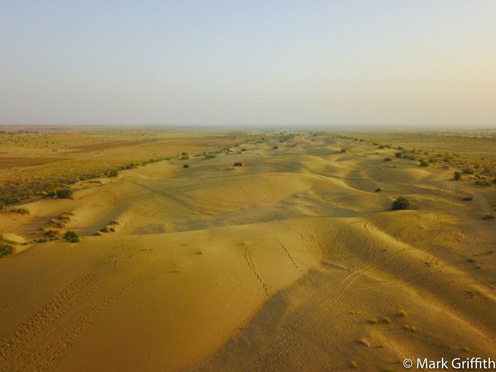1024x768 Thar Desert Dunes. Few drone photo