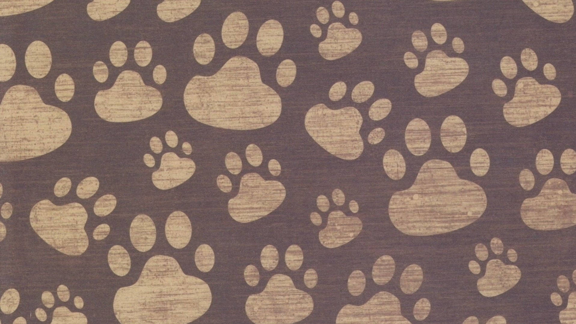1916x1079 Cute Dog Paw Prints Wallpaper