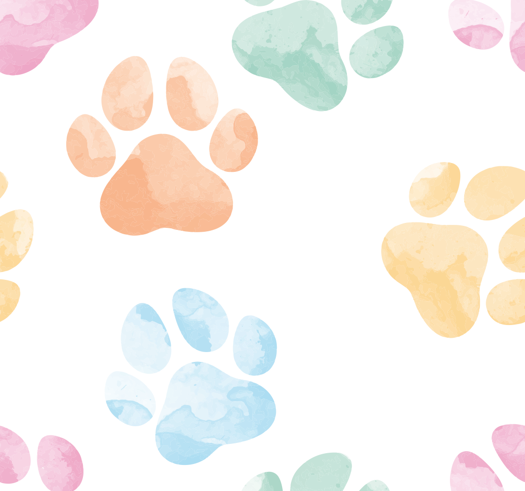 1070x1000 Pastel Paw Prints cute dog wallpaper