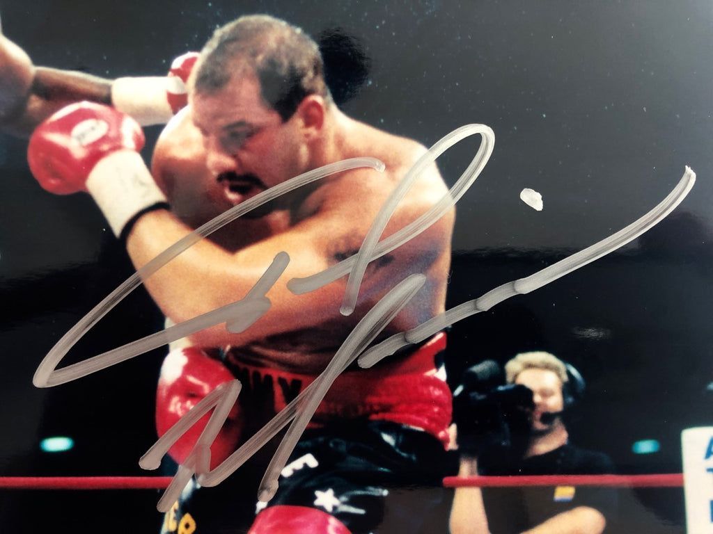 1024x768 Lennox Lewis vs Tommy Morrison Signed
