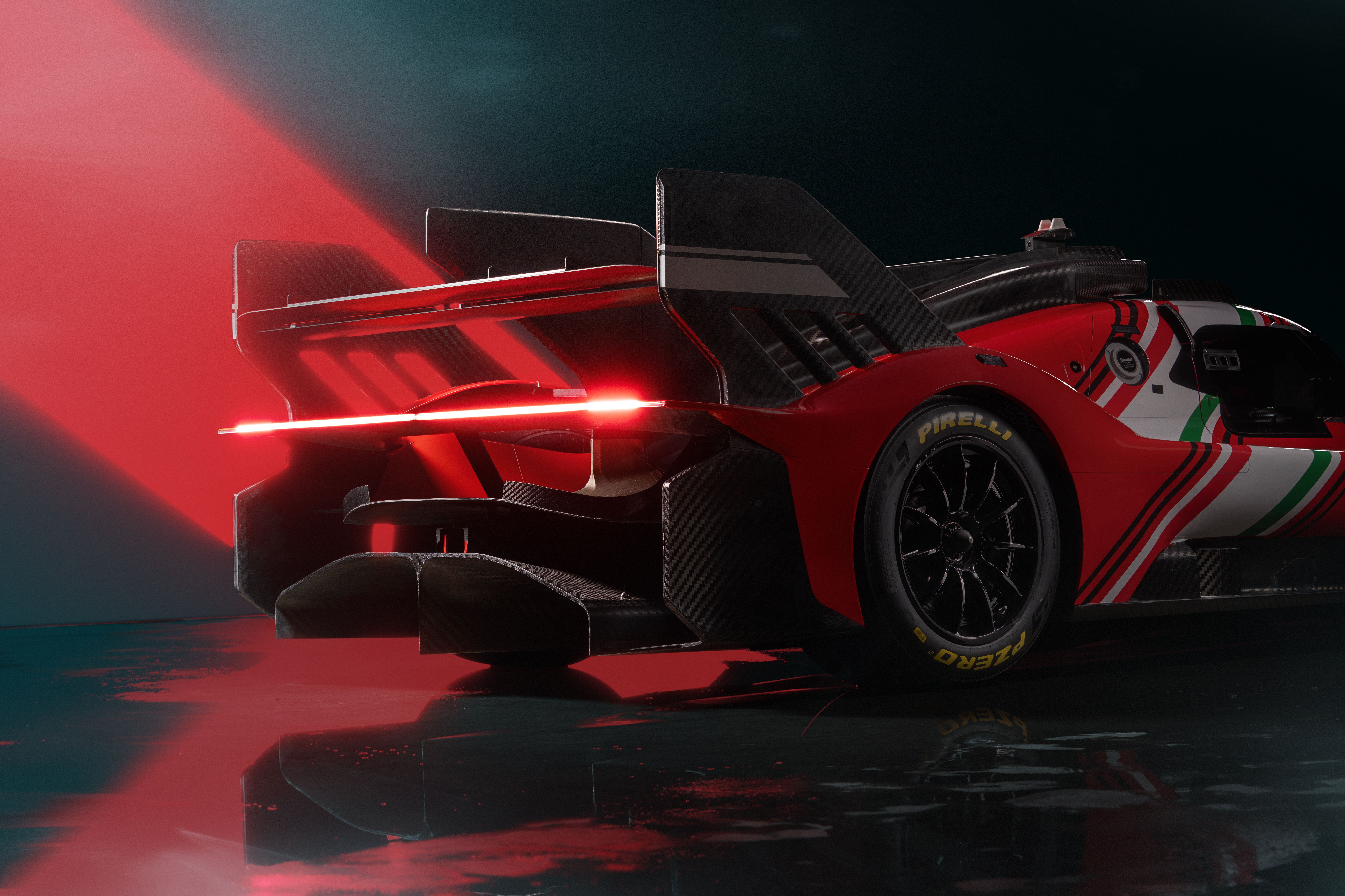 8256x5504 Wallpaper Ferrari, taillights, 499P